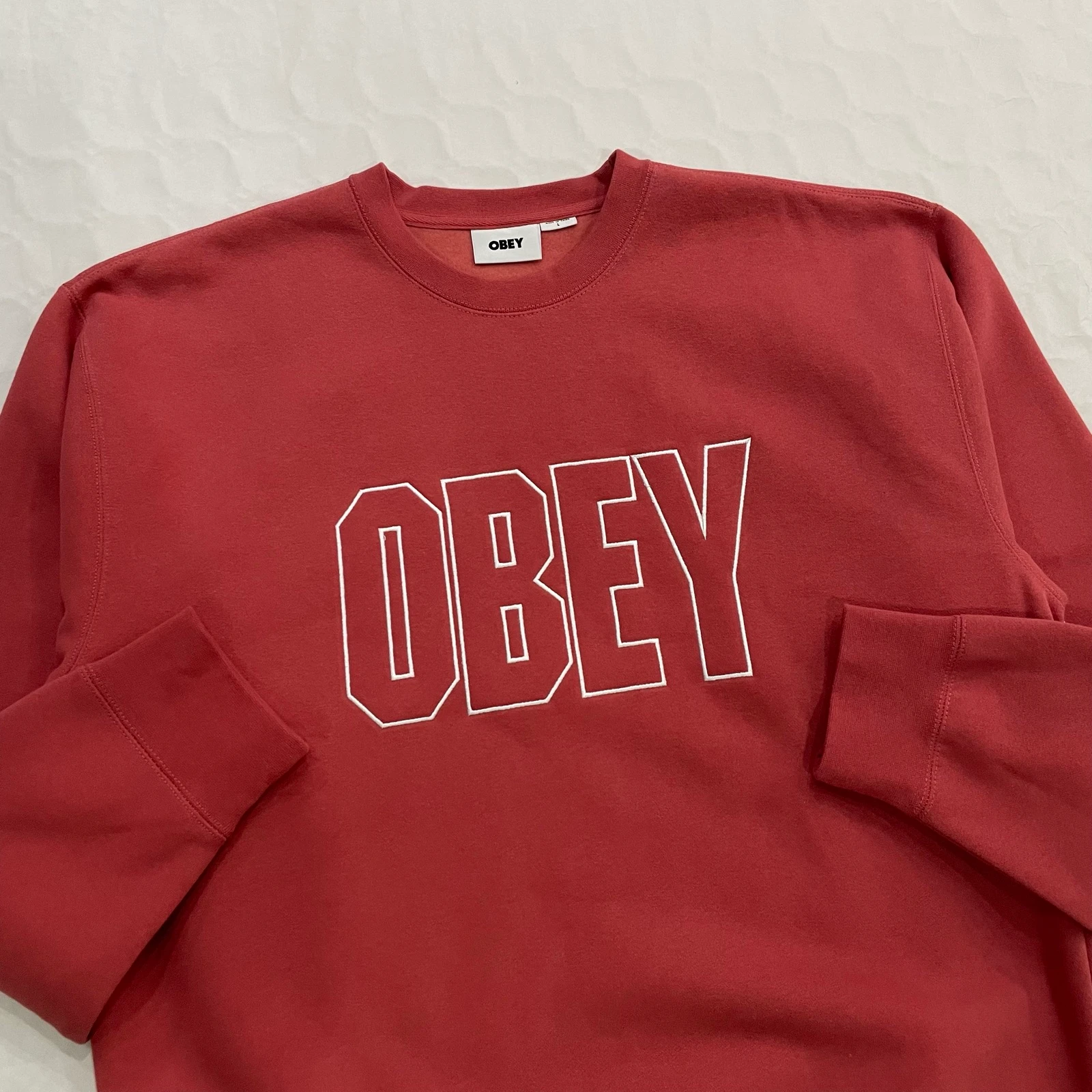 Obey Digable Crewneck (Mineral Red)